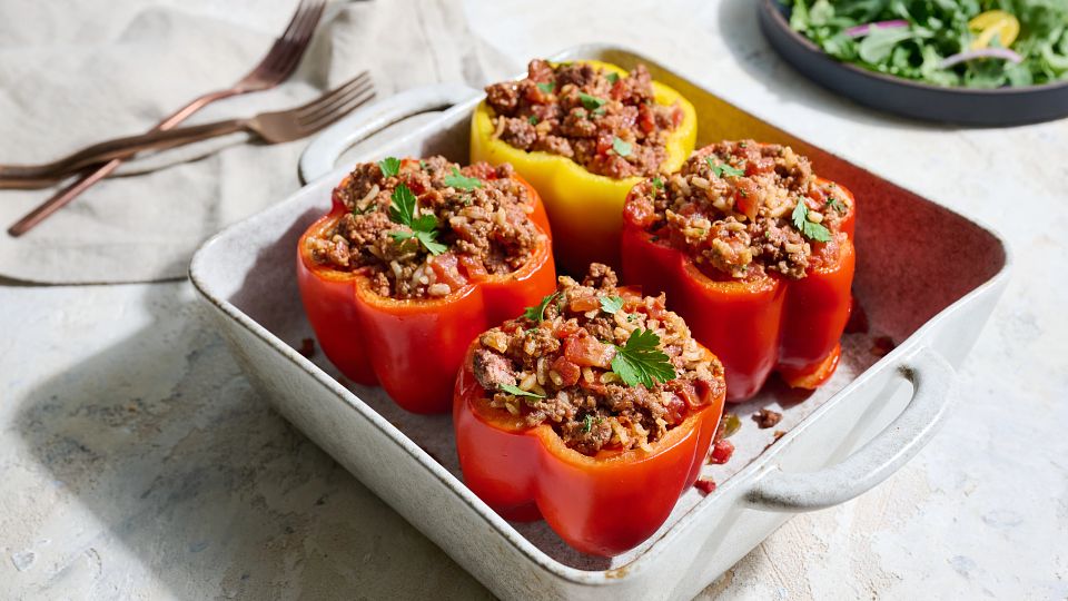 classic beef stuffed peppers